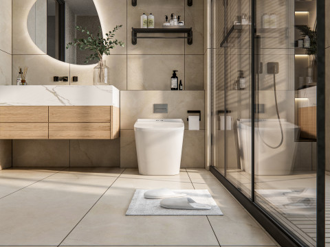 Bathroom full scene 25 3D Model