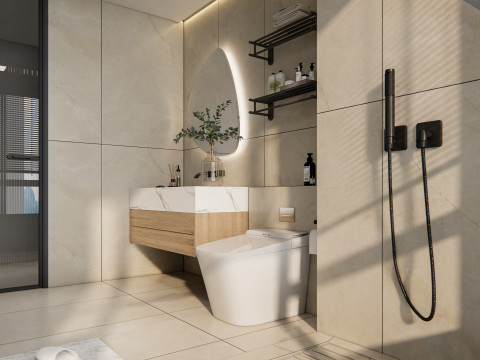Bathroom full scene 25 3D Model