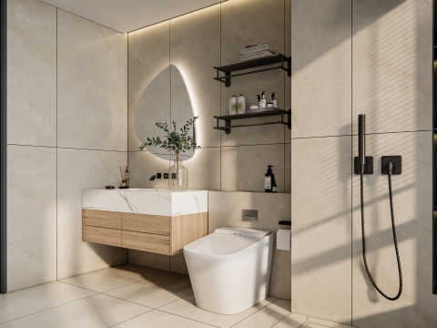 Bathroom full scene 25 3D Model