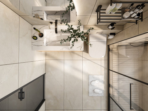 Bathroom full scene 25 3D Model