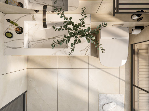 Bathroom full scene 25 3D Model