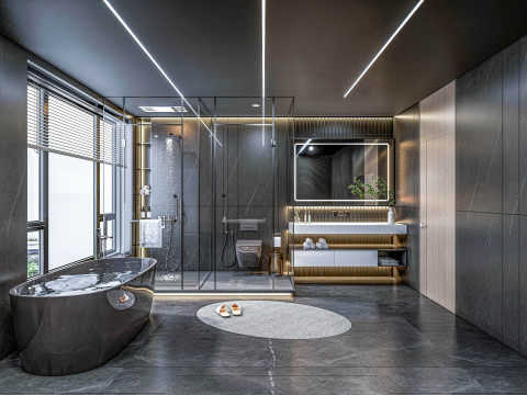 Bathroom full scene 27 3D Model