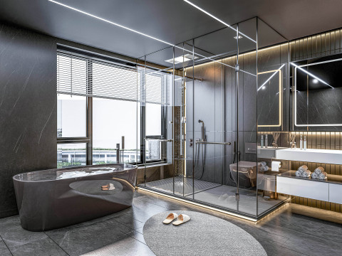 Bathroom full scene 27 3D Model