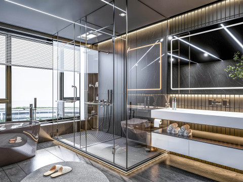 Bathroom full scene 27 3D Model