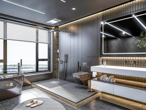 Bathroom full scene 27 3D Model