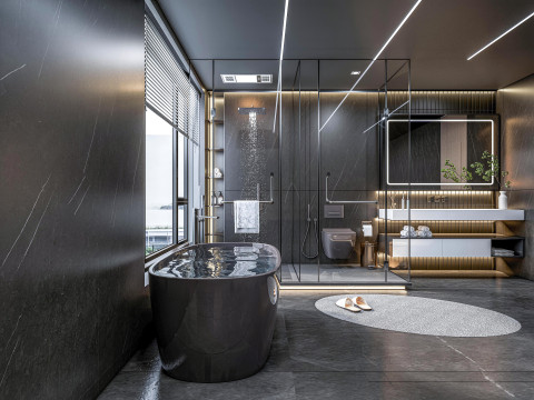 Bathroom full scene 27 3D Model