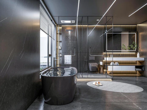 Bathroom full scene 27 3D Model