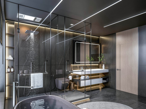 Bathroom full scene 27 3D Model