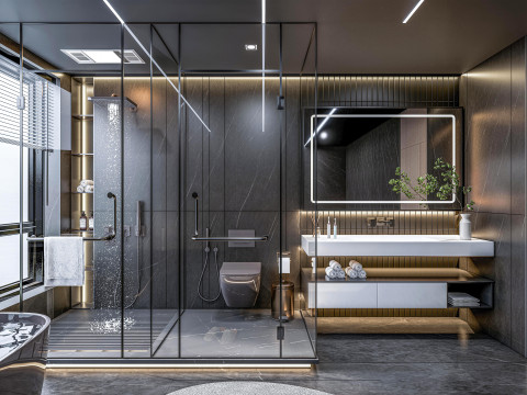 Bathroom full scene 27 3D Model