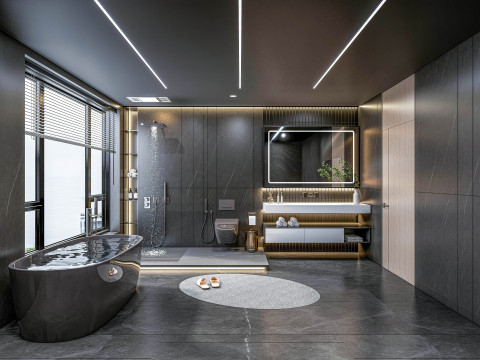 Bathroom full scene 27 3D Model