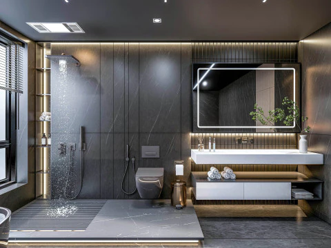 Bathroom full scene 27 3D Model
