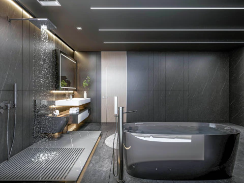 Bathroom full scene 27 3D Model