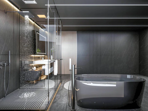 Bathroom full scene 27 3D Model