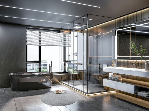 Bathroom full scene 27 3D Model