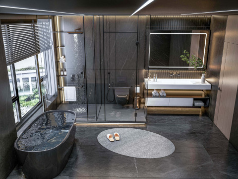 Bathroom full scene 27 3D Model