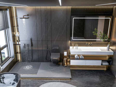 Bathroom full scene 27 3D Model