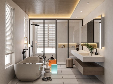 Bathroom full scene 28 3Dモデル