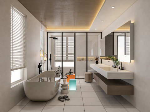 Bathroom full scene 28 3D Model