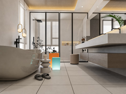 Bathroom full scene 28 3D Model