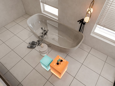 Bathroom full scene 28 3D Model