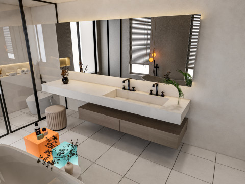 Bathroom full scene 28 3D Model