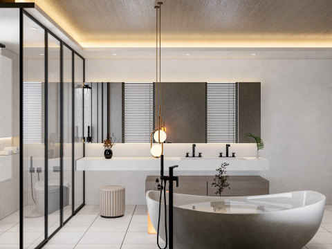 Bathroom full scene 28 3D Model