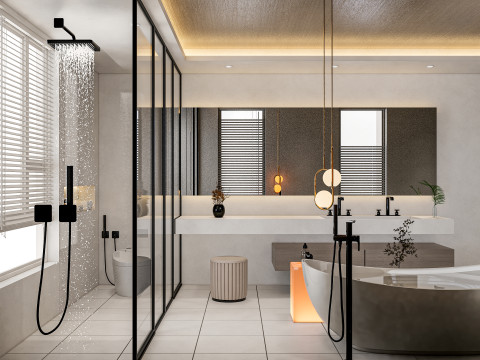 Bathroom full scene 28 3D Model