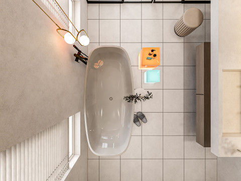 Bathroom full scene 28 3D Model