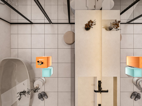 Bathroom full scene 28 3D Model