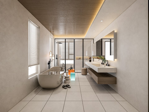 Bathroom full scene 28 3D Model