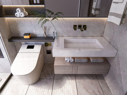 Bathroom full scene 30 3D Model