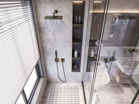 Bathroom full scene 30 3D Model