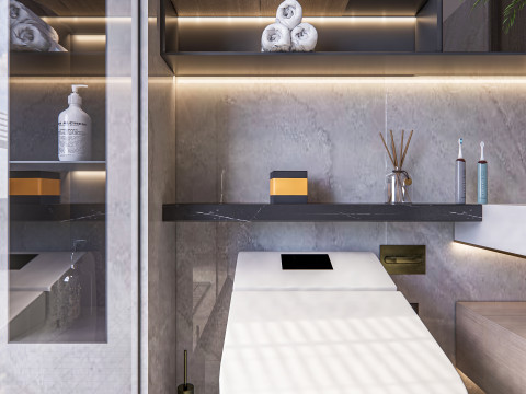 Bathroom full scene 30 3D Model