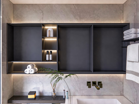 Bathroom full scene 30 3D Model