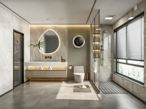 Łazienka pełna scena 31 Model 3D