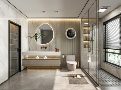 Bathroom full scene 31 3D Model