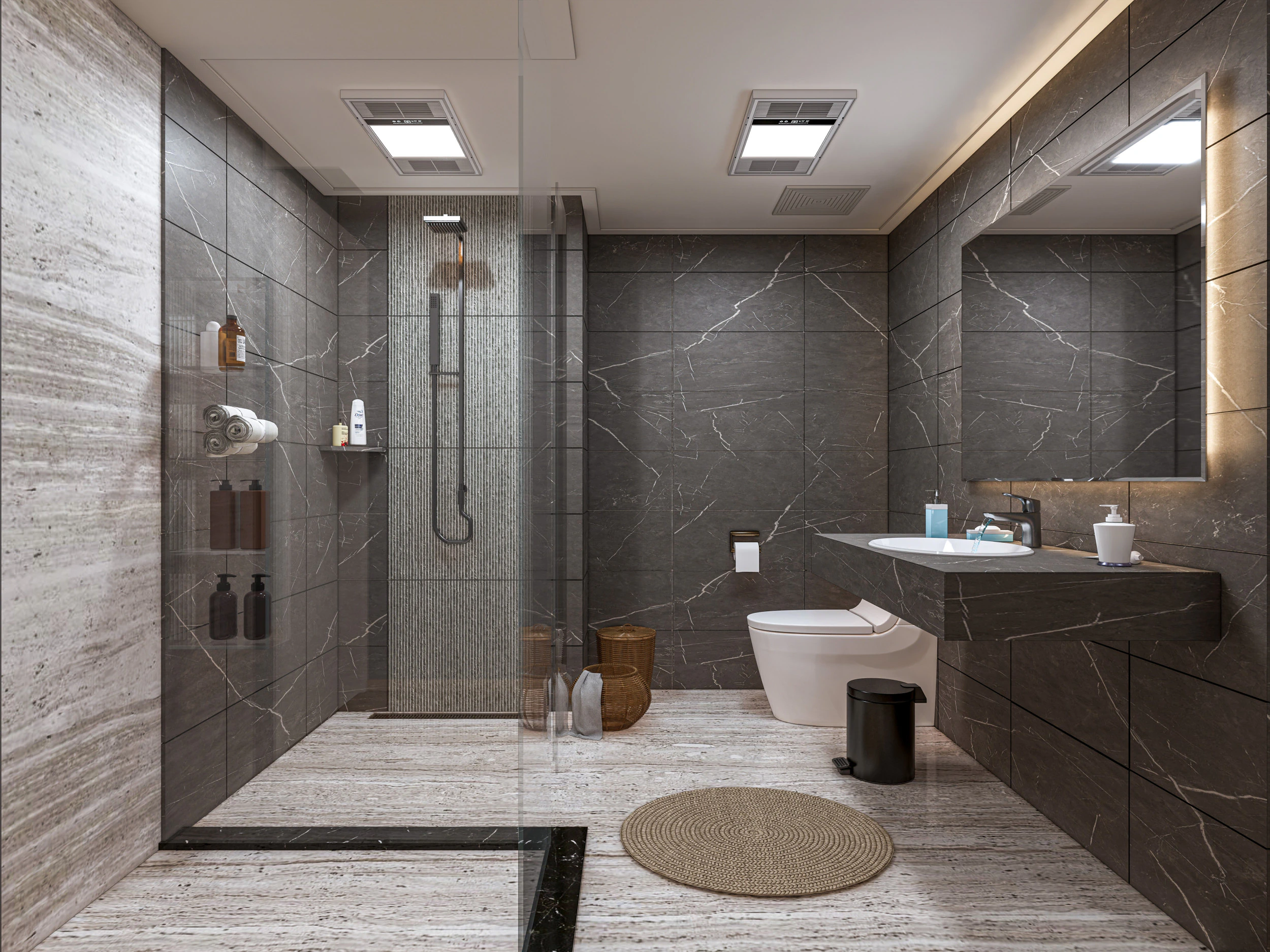 Bathroom full scene 55 3D Model .c4d .max .obj .3ds .fbx .stl .blend 