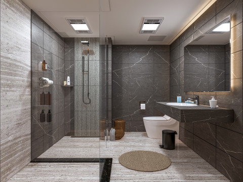 Bathroom full scene 55 3Dモデル