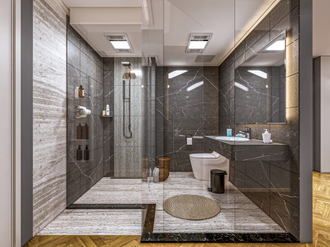 Bathroom full scene 55 Modèle 3D