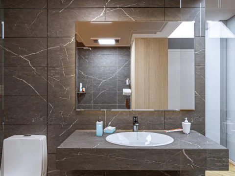 Bathroom full scene 55 3D Model