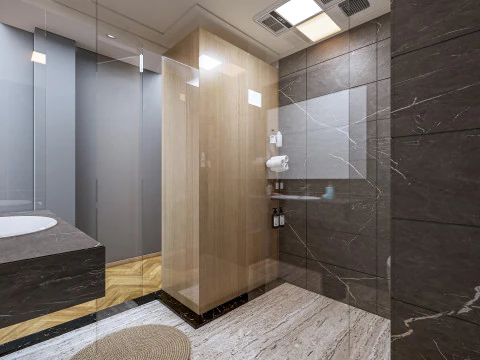 Bathroom full scene 55 3D Model