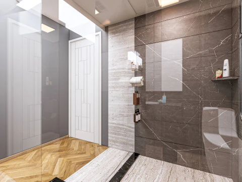 Bathroom full scene 55 3D Model