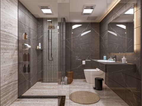 Bathroom full scene 55 Modèle 3D