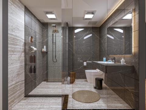 Bathroom full scene 55 Modèle 3D