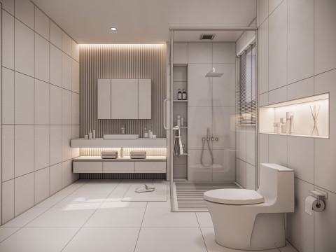 Bathroom full scene 56 3Dモデル