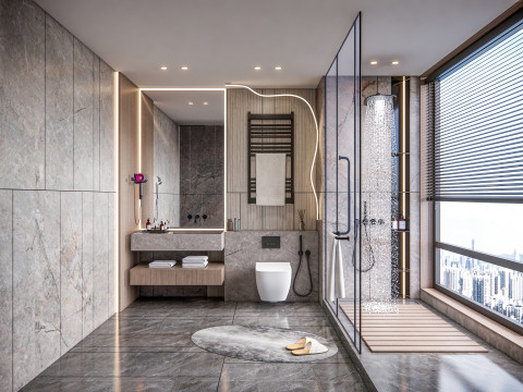 Bathroom full scene 57 3D Model