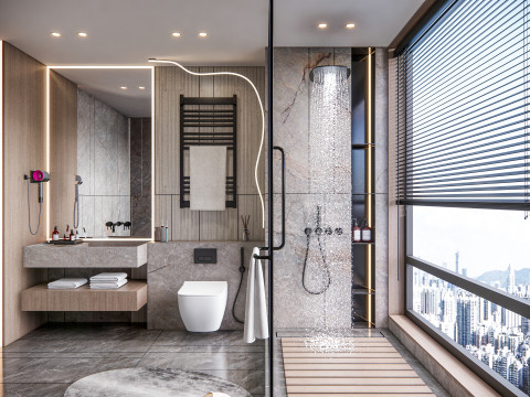 Bathroom full scene 57 3D Model