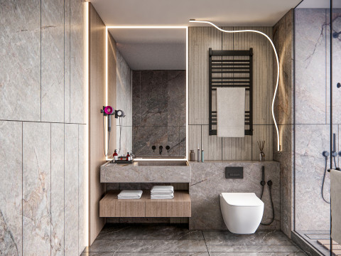 Bathroom full scene 57 3D Model