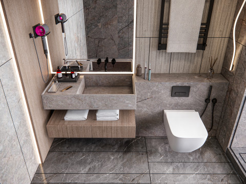 Bathroom full scene 57 3D Model