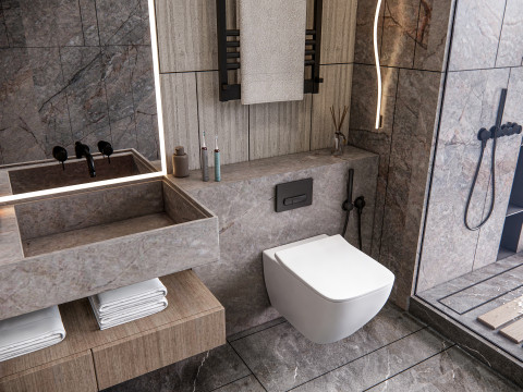 Bathroom full scene 57 3D Model